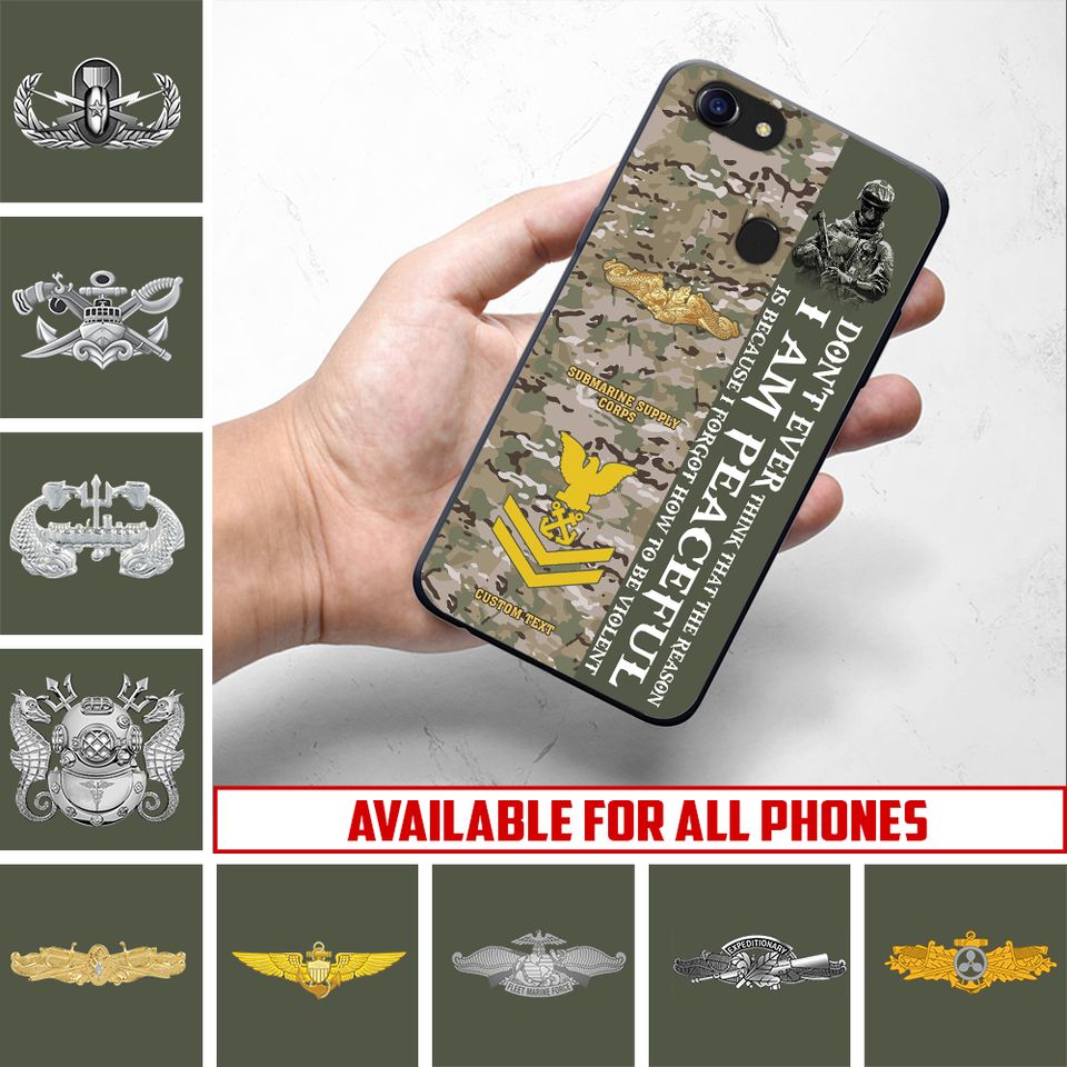 Customized US Navy Skill Badges Phone Case