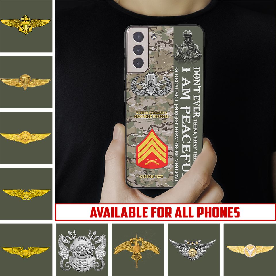 Customized US Marines Skill Badges Phone Case