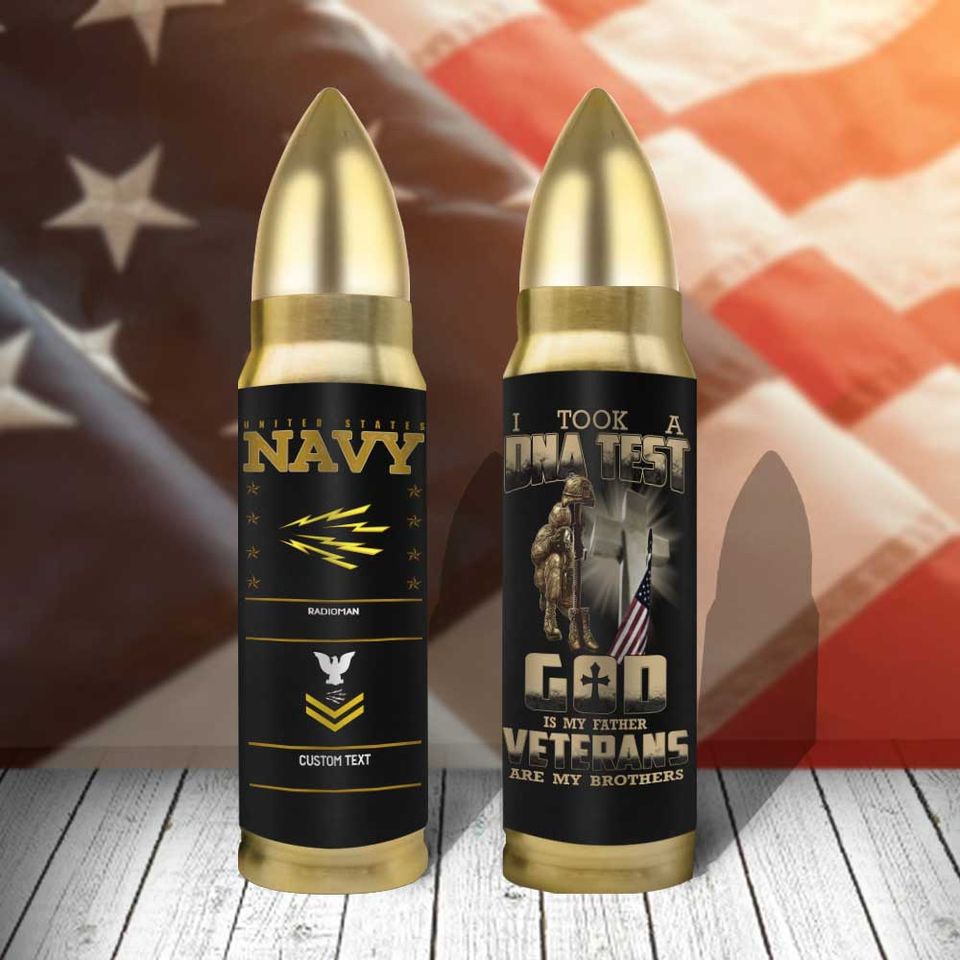 Customized Navy Ratings Bullet Tumbler