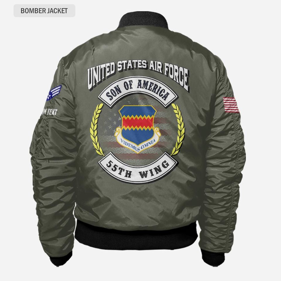 Customized USAF Wings – Son Of America Bomber Jacket