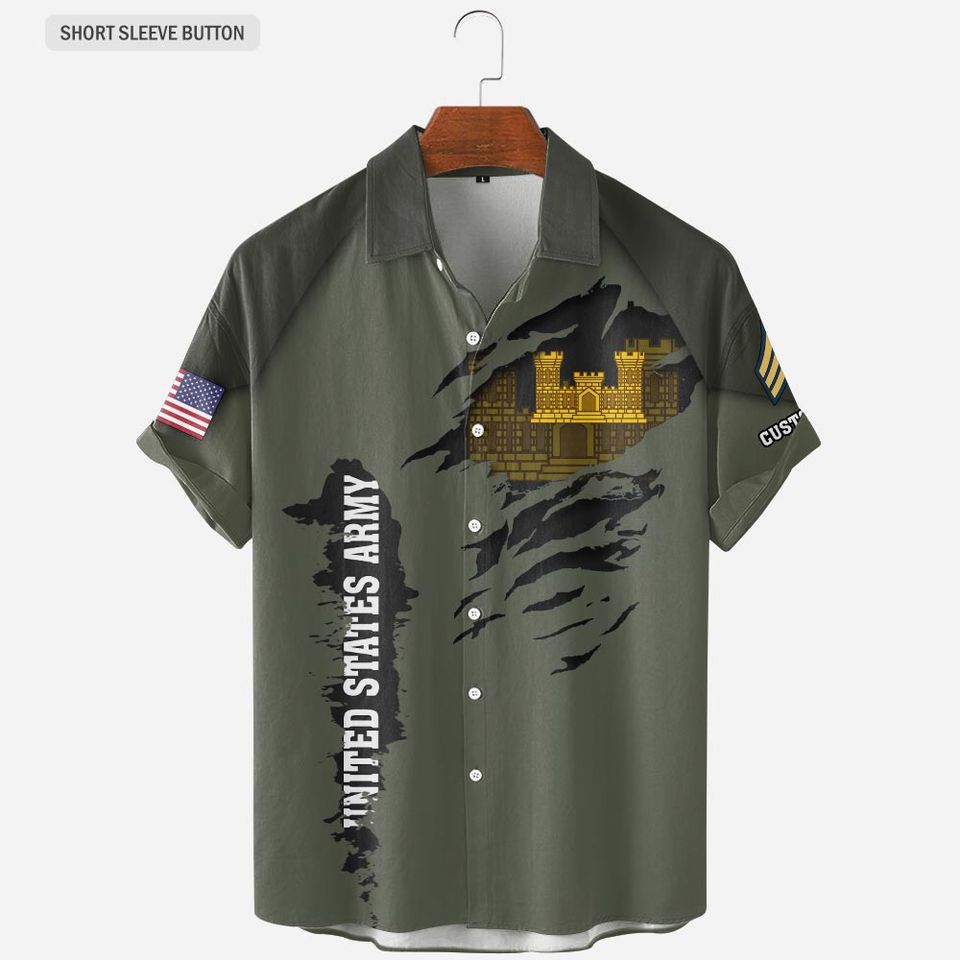 Customized Army Branches Hawaiian Shirt