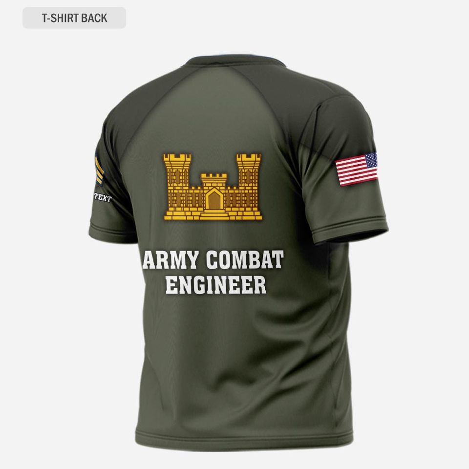 Customized Army Branch 3D T-Shirt