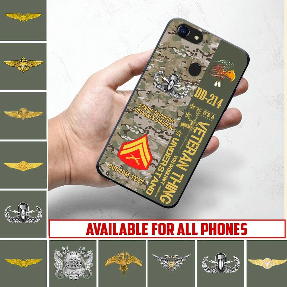 Customized US Marines Skill Badges Phone Case