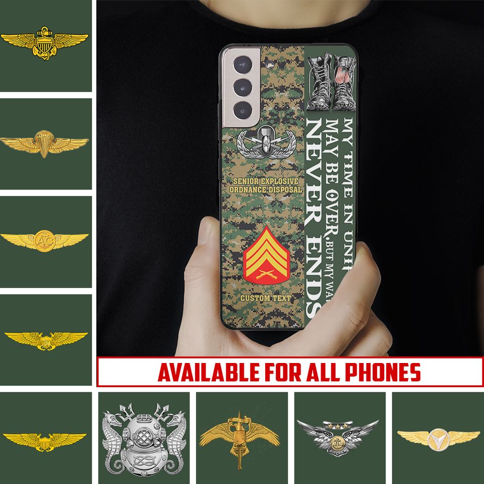 Customized US Marines Skill Badges Phone Case