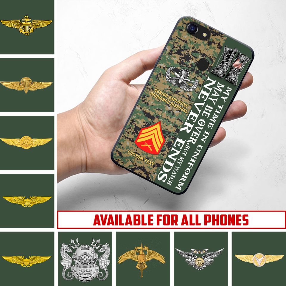 Customized US Marines Skill Badges Phone Case