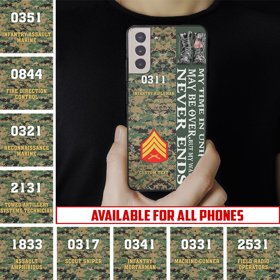 Customized US Marines MOS Phone Case