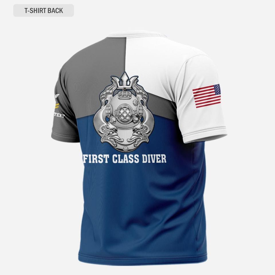 Customized Navy Skill Badge 3D shirt