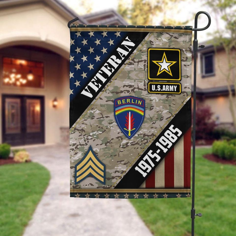 Customized US Army Divisions Garden Flag