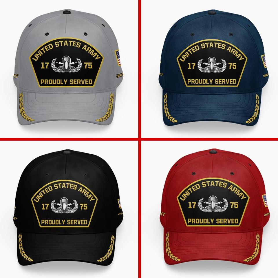 Customized US Army Skill Badges Classic Cap