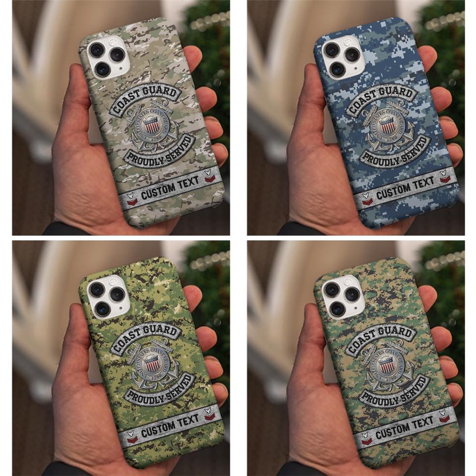 Customized US Coast Guard Proudly Served Phone Case
