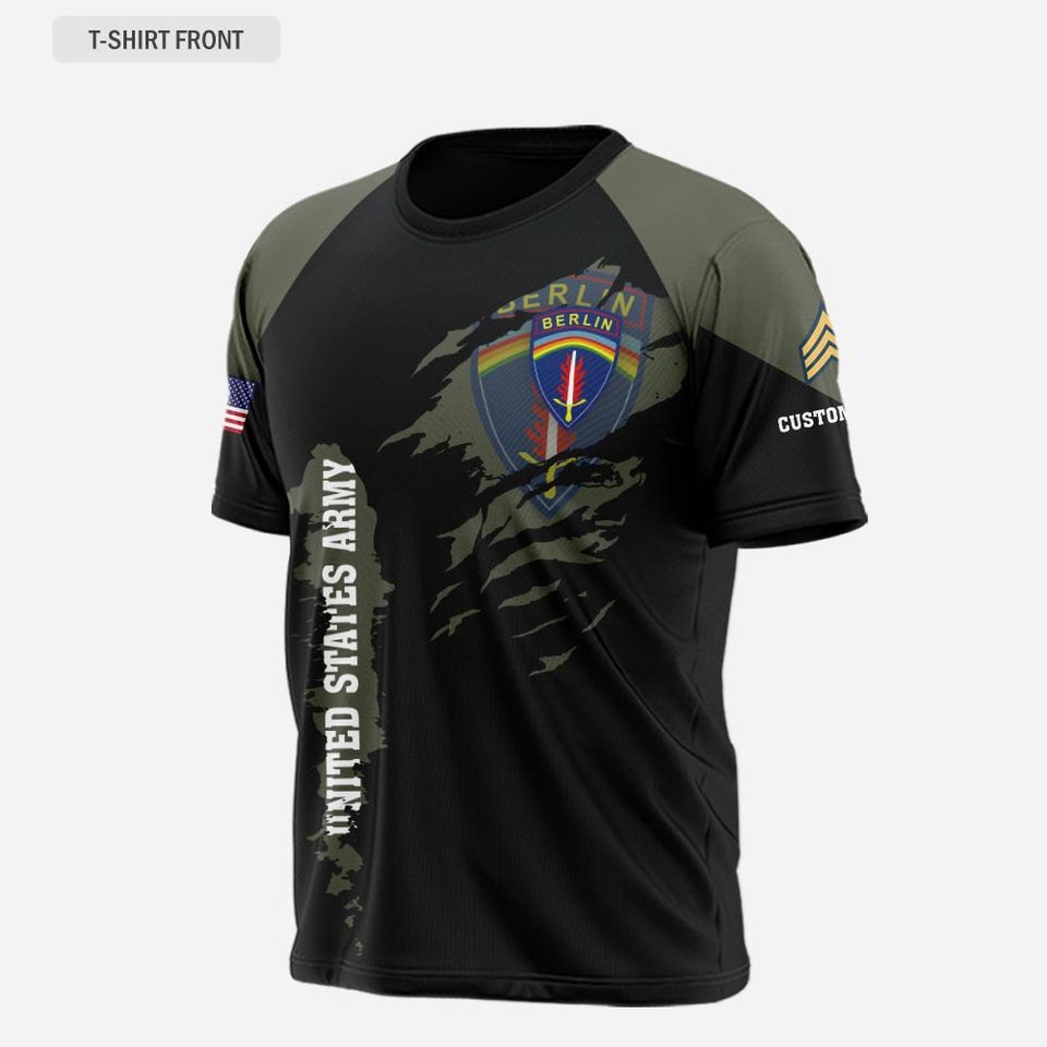 Customized Army Divisions 3D T-Shirt