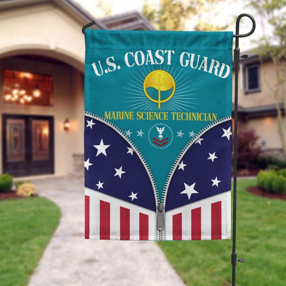 Customized Coast Guard Rating Garden Flags