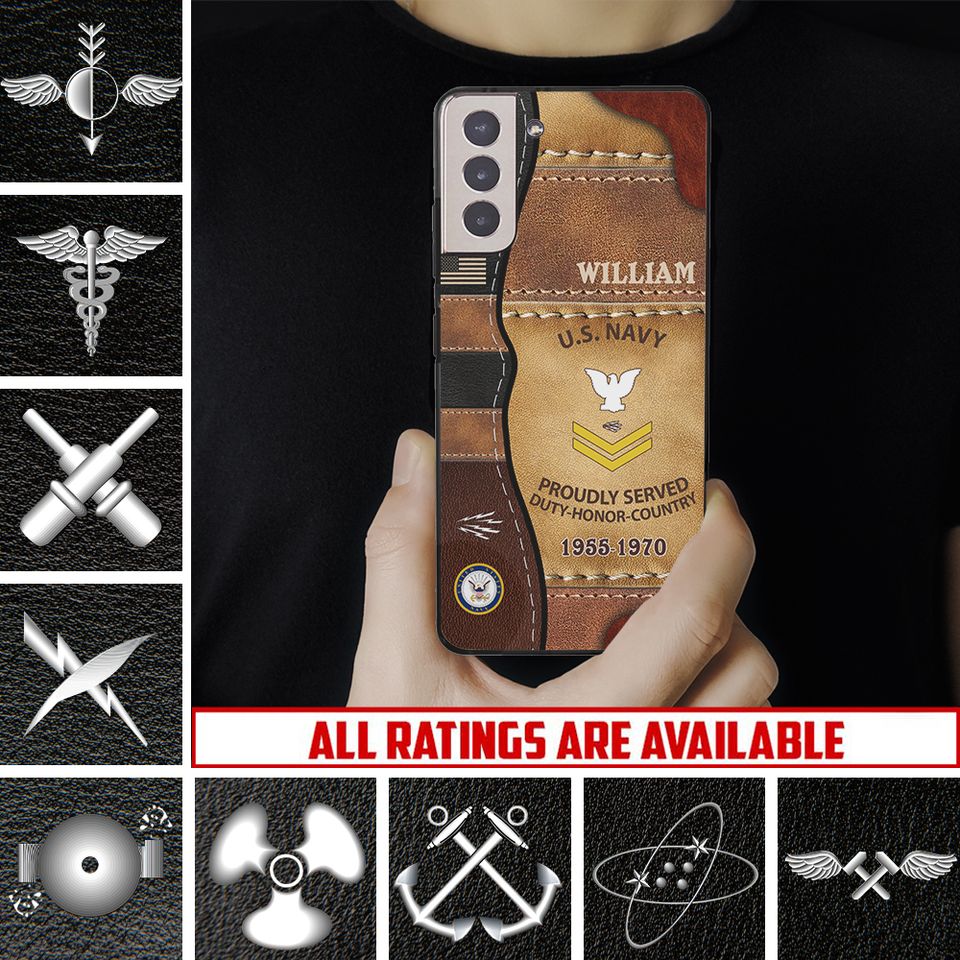 Customized Navy Ratings Phone Case