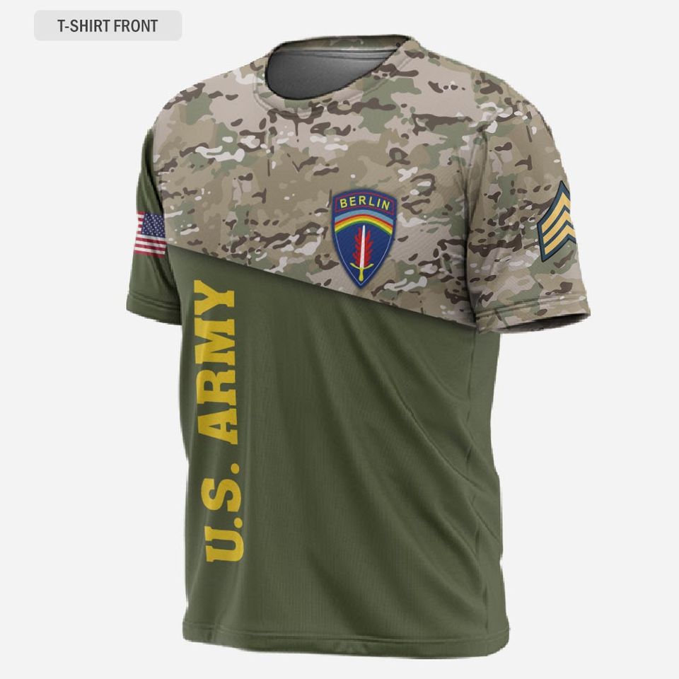 Customized Army Divisions 3D T-Shirt