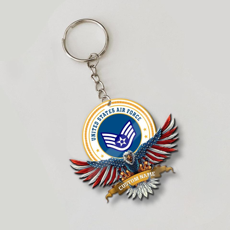 Customized USAF Wings acrylic keychain