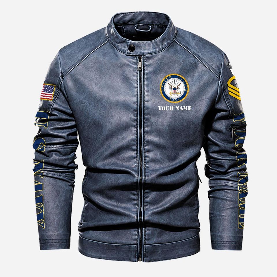 I Served My Country What Did You Do Stand Collar Leather Jackets