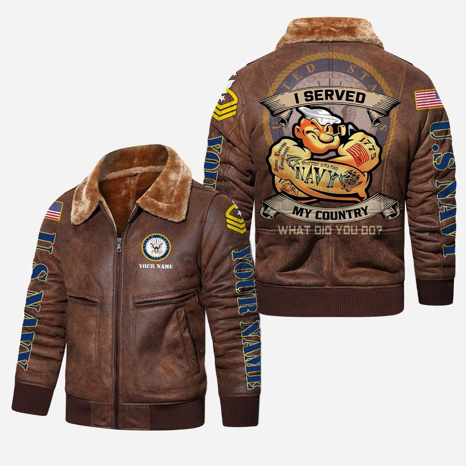 I Served My Country What Did You Do Leather Jacket