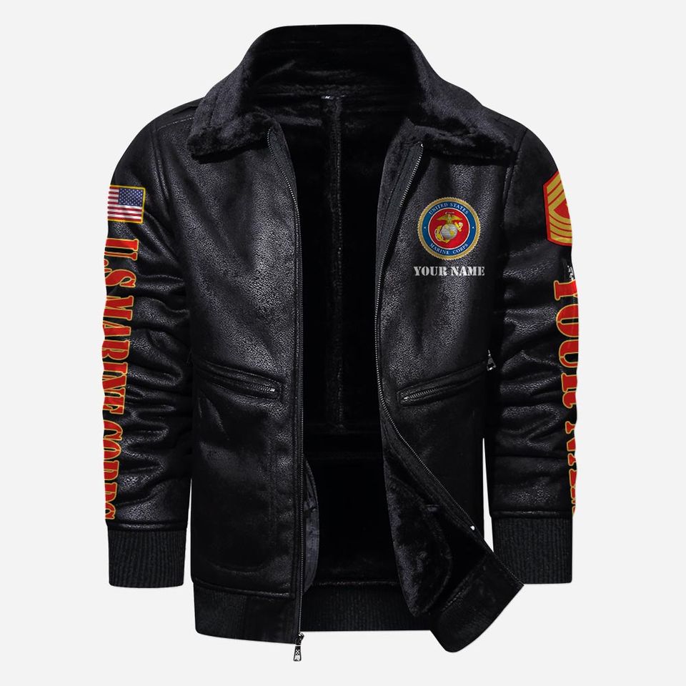 I Served My Country What Did You Do Lapel Leather Jacket