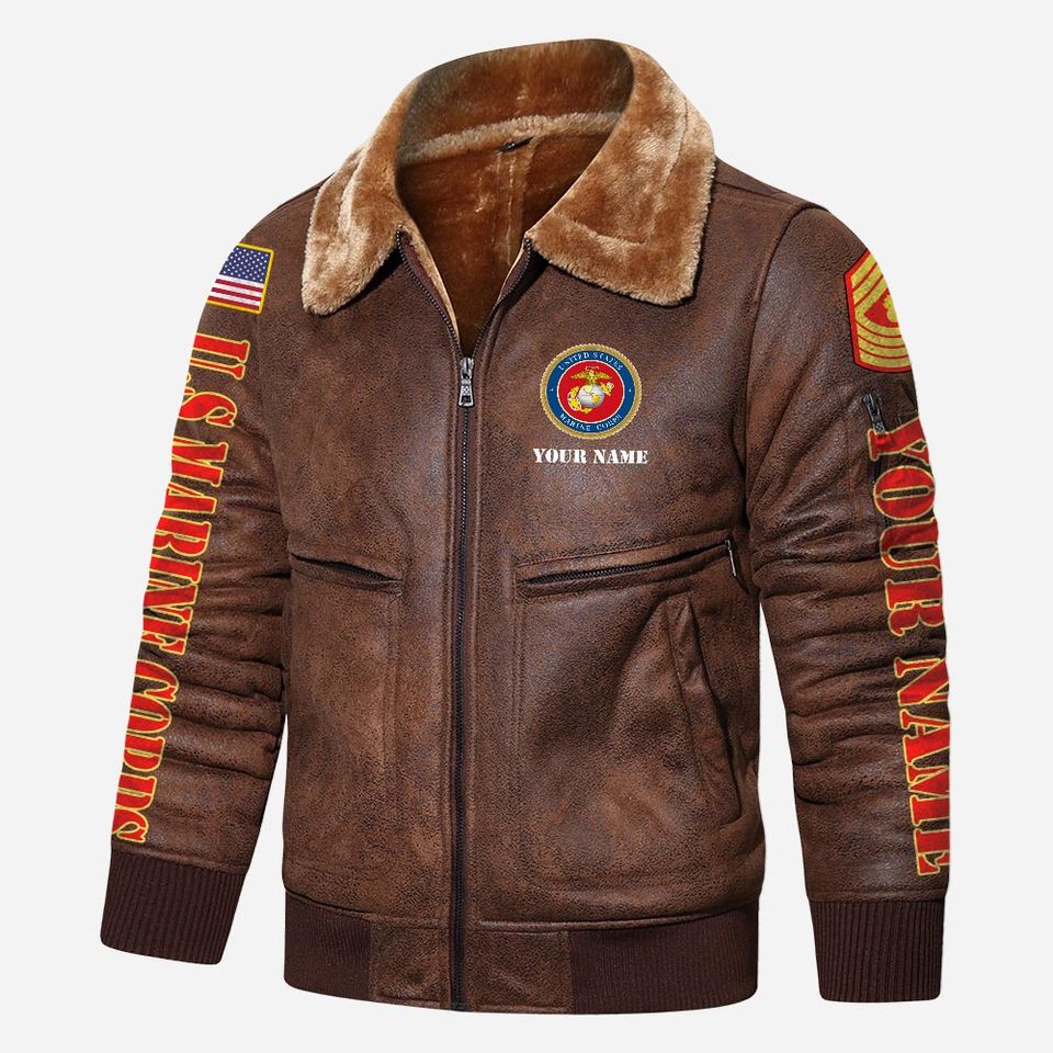 I Served My Country What Did You Do Lapel Leather Jacket