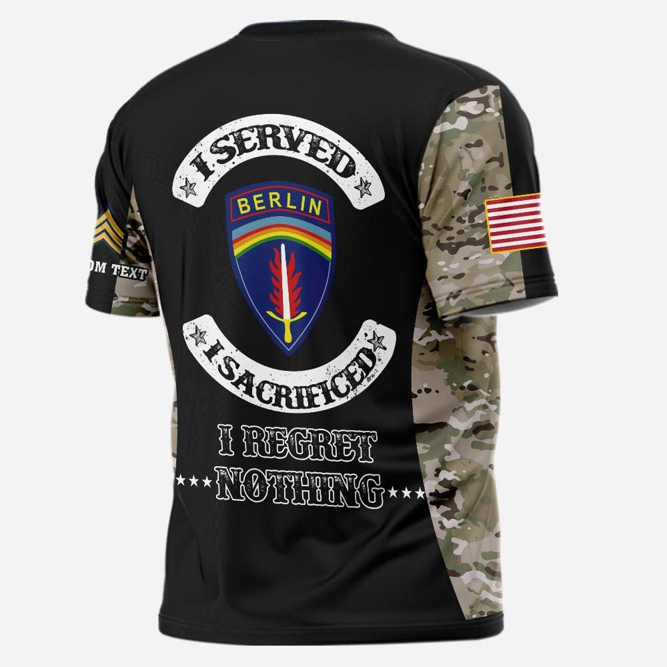 Customized Army Divisions 3D T-Shirt