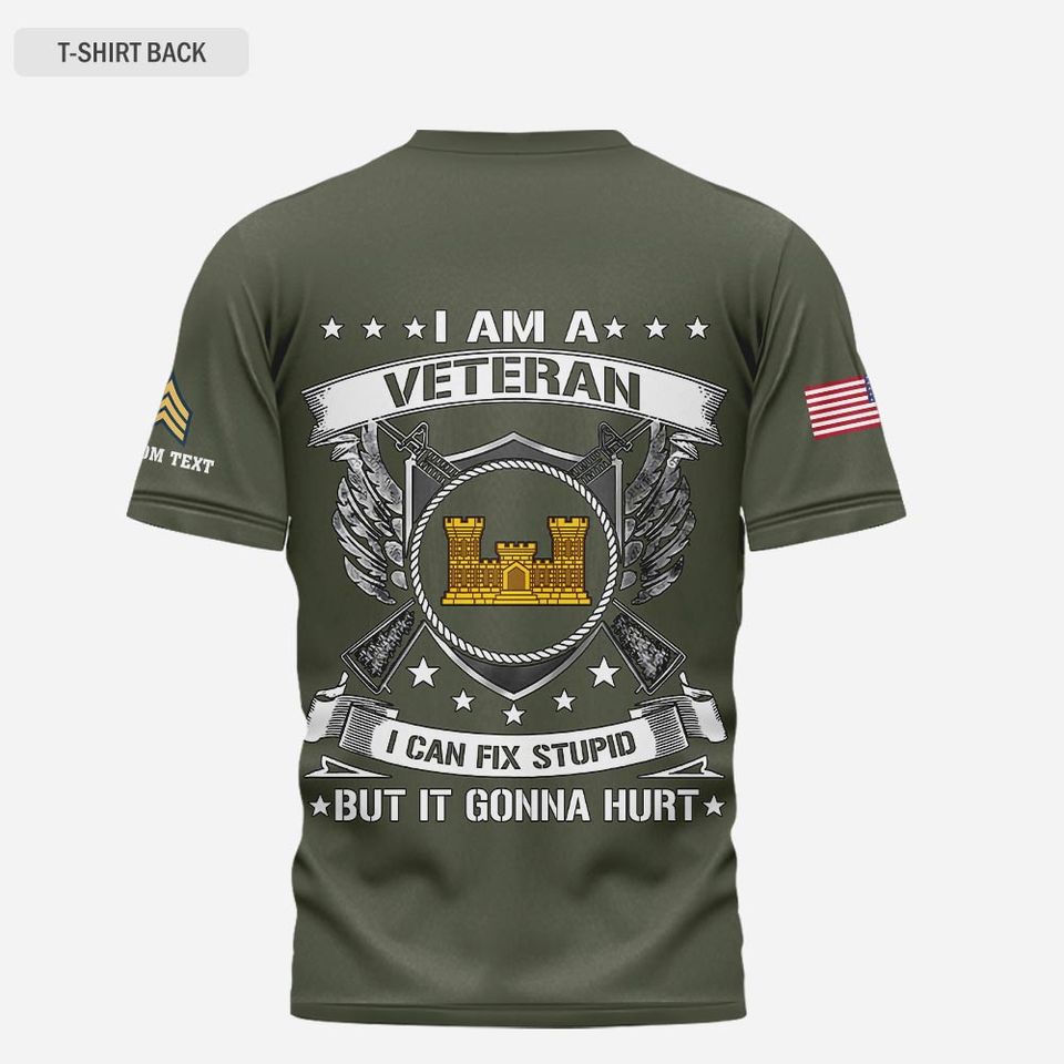 Customized Army Branches 3D Shirt