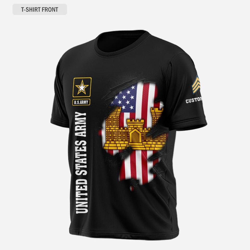 Customized Army Branches 3D Shirt