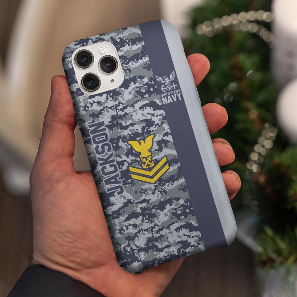 Customized U.S. Veteran Camouflage Phone Case