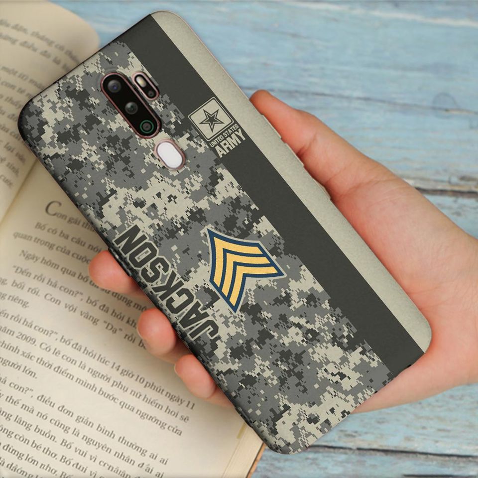 Customized U.S. Veteran Camouflage Phone Case