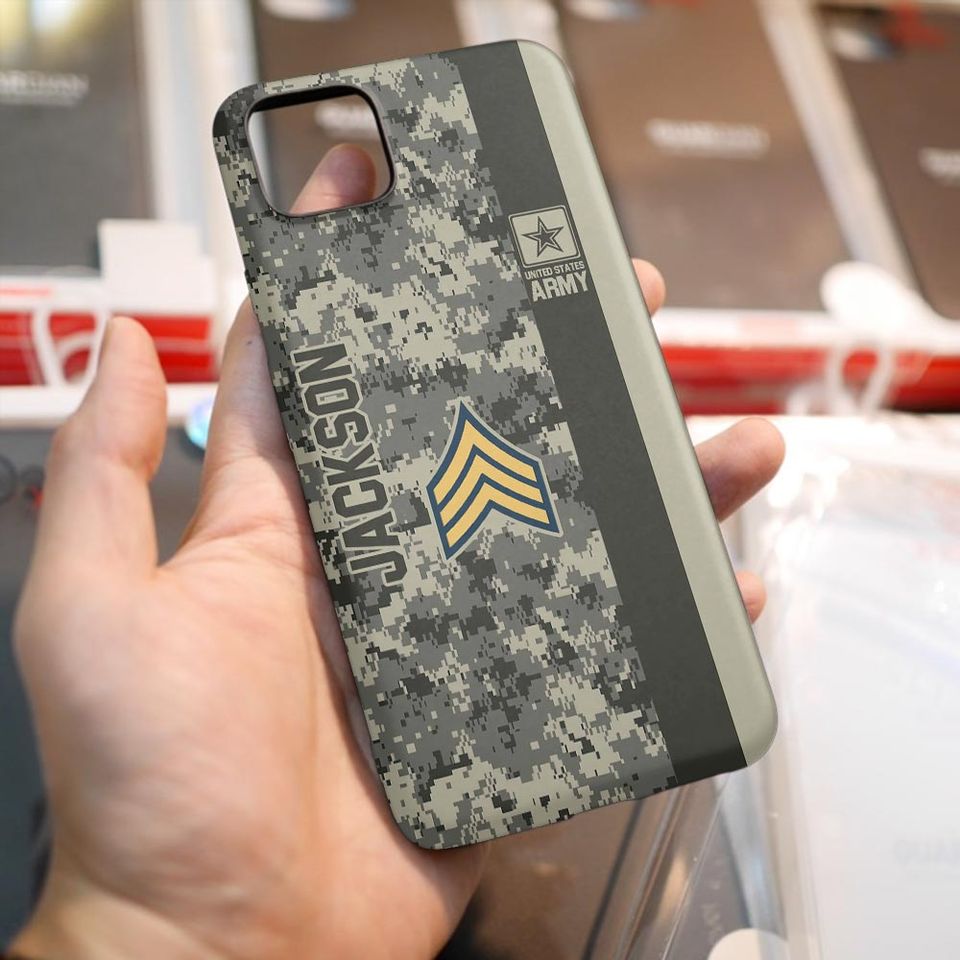Customized U.S. Veteran Camouflage Phone Case