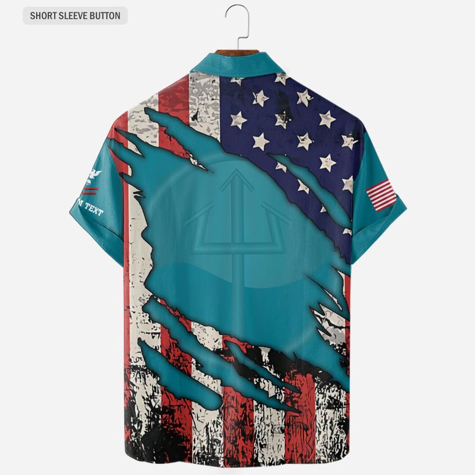 Customized Coast Guard Rating 3D Shirts Hawaiian shirt