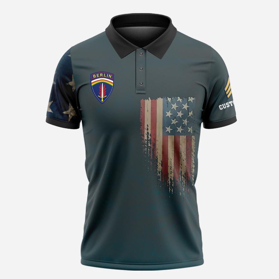 Customized AM Divisions 3D Polo Shirt