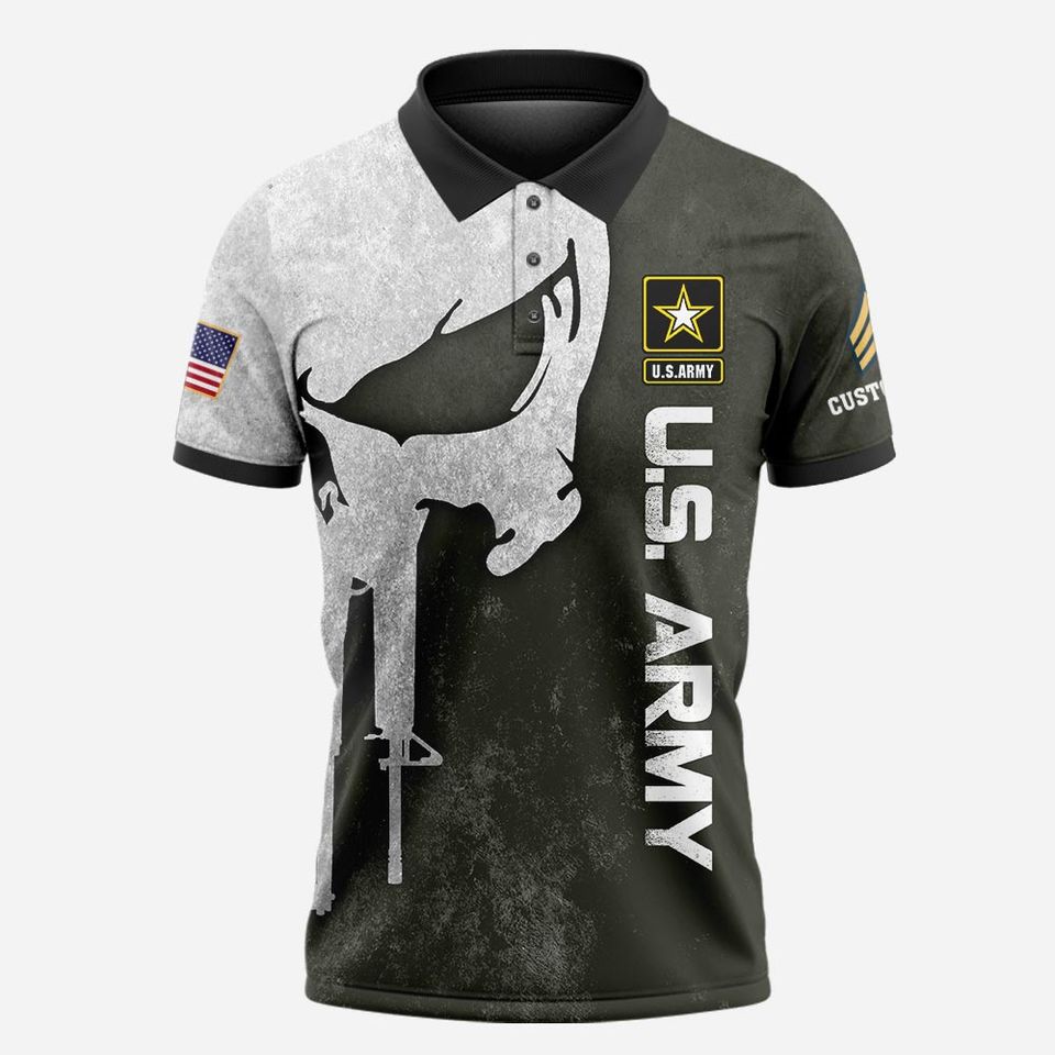 Customized U.S. AM 3D Polo Shirt