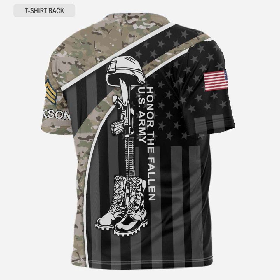 Customized Honor The Fallen 3D shirt