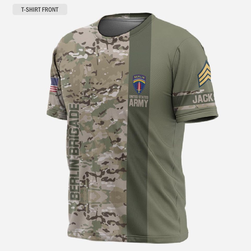 Customized U.S. Army Divi 3D T-Shirt