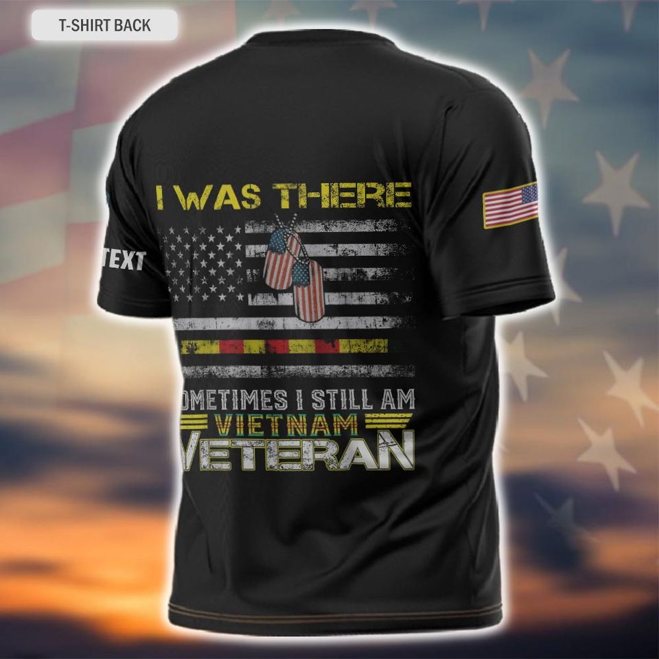 Custom Vietnam War Veteran 3D T-Shirt