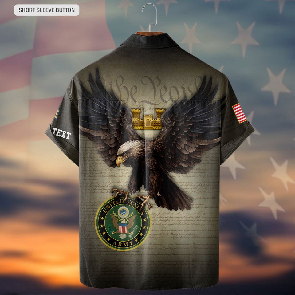Customized US Army Branches We The People Hawaiian Shirt