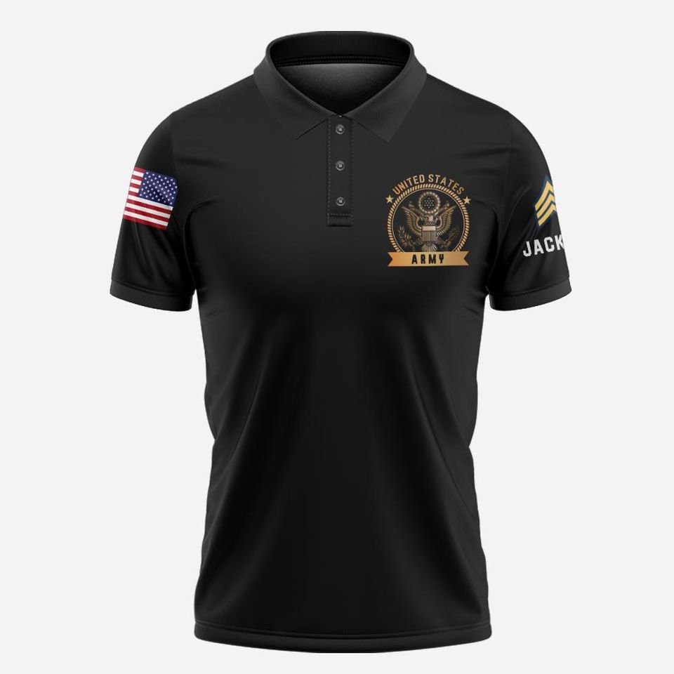 Customized United States Military – Polo Shirt
