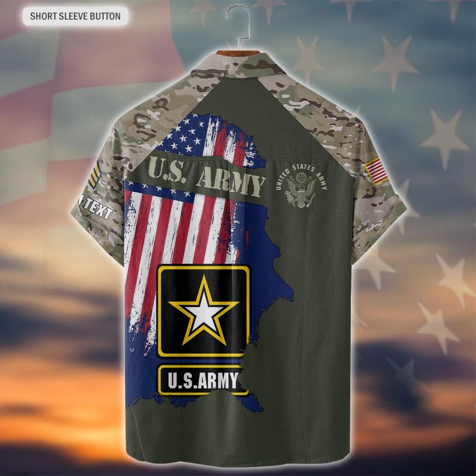 Customized Proud U.S. Veteran Hawaiian Shirt