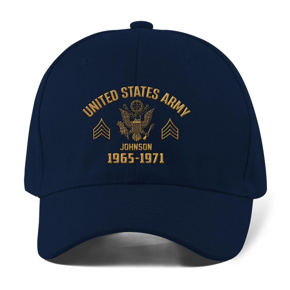 Customized U.S Veteran Embroidered Baseball Cap