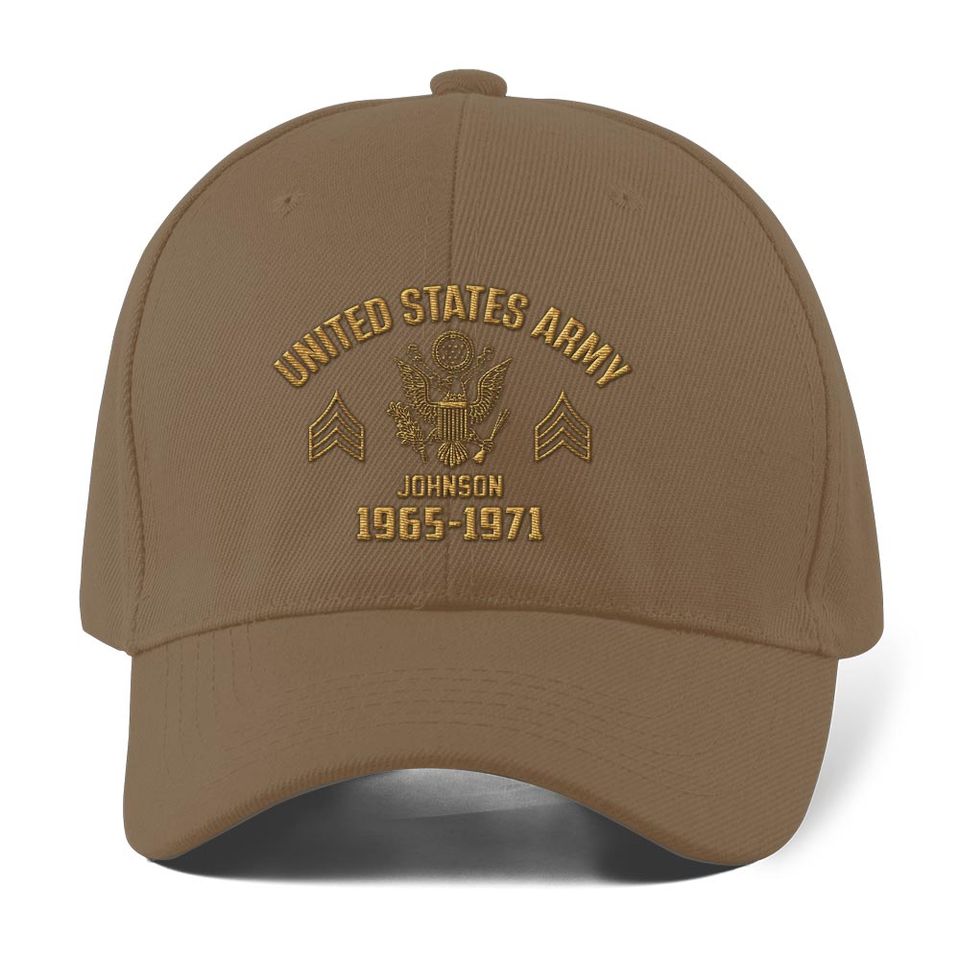 Customized U.S Veteran Embroidered Baseball Cap