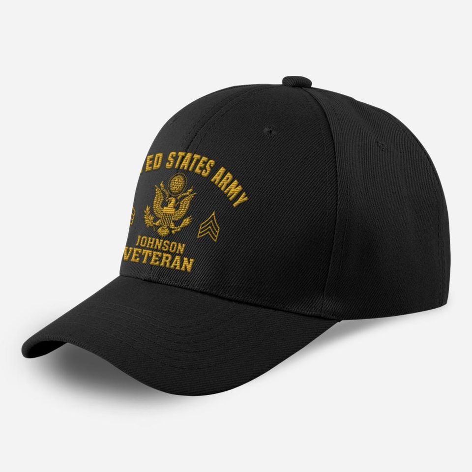 Customized US Veteran Embroidered baseball cap