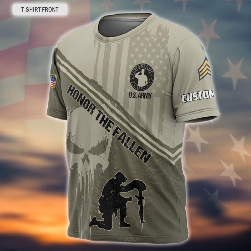 Customized U.S Veteran Honor The Fallen
