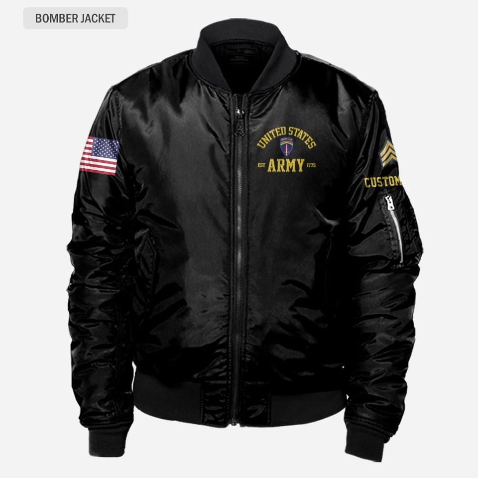 Customized Army Divisions Bomber Jacket