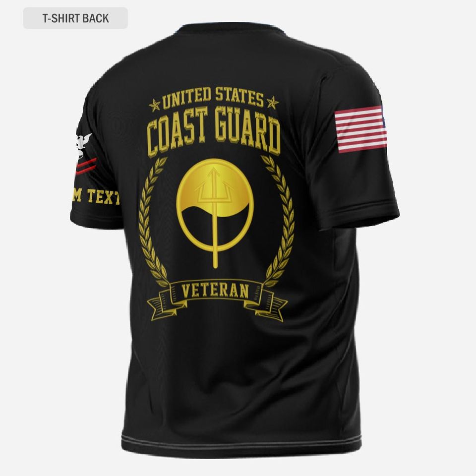 Customized Coast Guard Ratings 3D T-Shirt