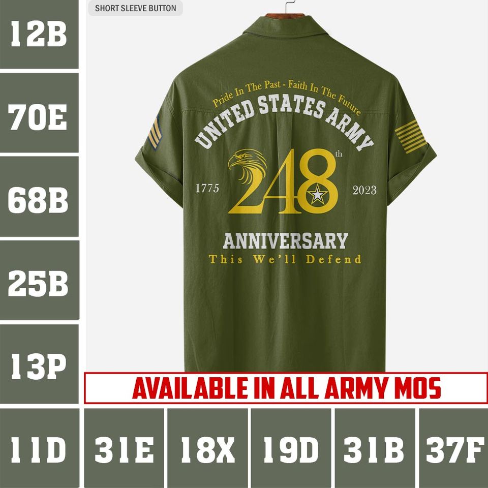 Customized Army MOS Hawaiian Shirt