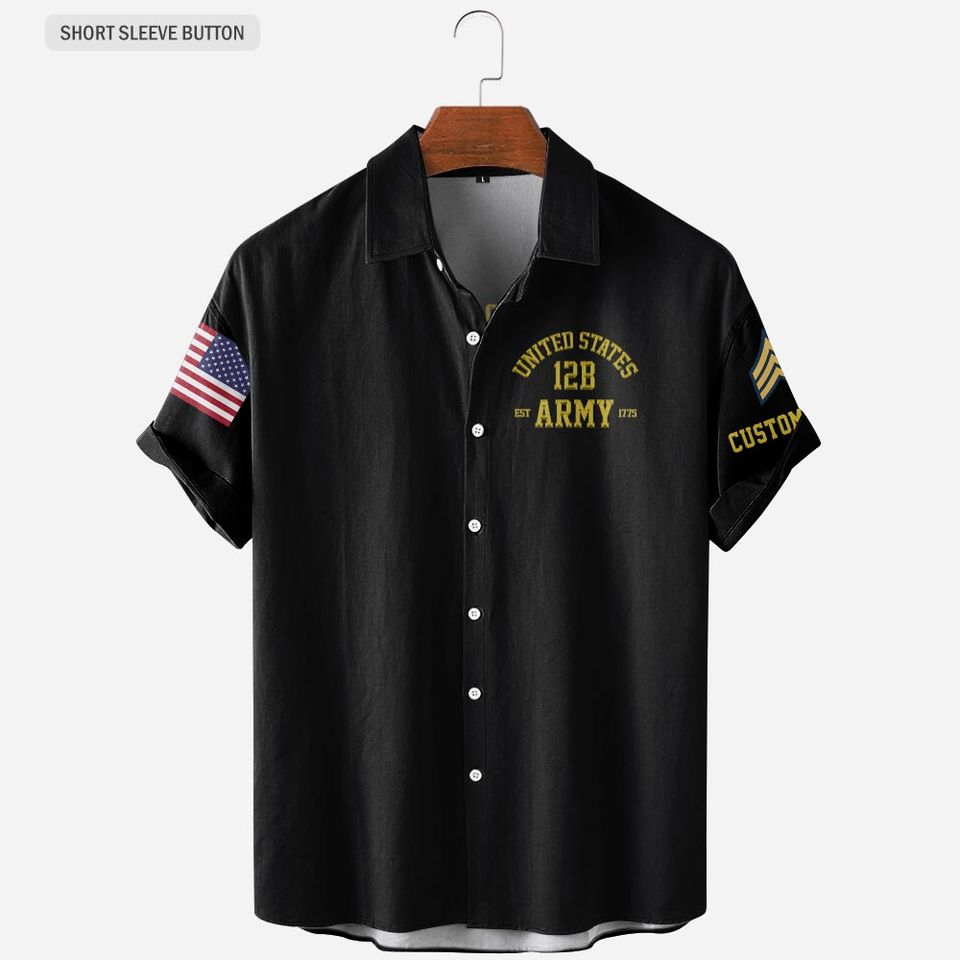 Customized Army MOS Hawaiian Shirt