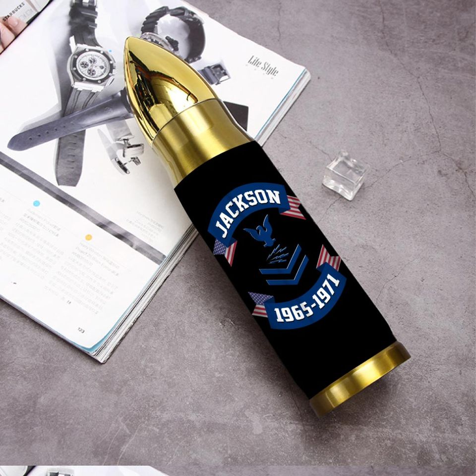 Customized US Navy Ratings Bullet Tumbler
