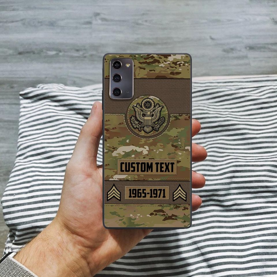 Customized US Veteran Camouflage Pattern Phone Case