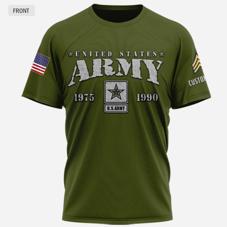 Customized US Veterans 3D Tshirt