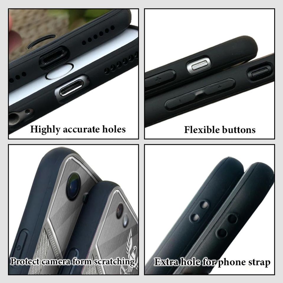 Customized US Navy Ratings Stainless Steel Pattern Phone Case